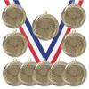 10 Pack of Volleyball Gold Medals Trophy Award with Neck Ribbons MS2 view 1