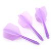 3 Pcs Integrated Shaft and Flights, 80mm Transparent Standard Shape Anti Break Accessories Kit()