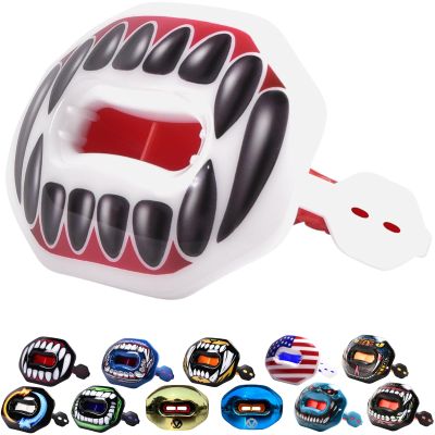 Oral Mart Football Lip Guard Mouthpiece 2.0 (Black Vampire Fangs) Pacifier Football Mouth Guard