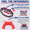 Oral Mart Football Lip Guard Mouthpiece 2.0 (Black Vampire Fangs) Pacifier Football Mouth Guard view 4