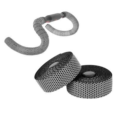 BESTYMXY Road Bike Handlebar Tapes, Professional Bicycle Handlebar Tape, Racing Bike Cycling Handle Wraps, 2 Rolls with End Plug (White)