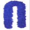 Featherless Super-Sized Faux Feather Boa (Made of Yarn) - U.S. Patent # D814,740. Cut to Length. Made in America (XL, Blue) view 1