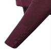 Light Weight Solid V-Neck Button Closure Long Sleeves Sweater Cardigan Burgundy2 1XL view 4