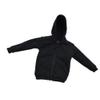 1/6 Scale Black Fastener Up Hoodie, Action Figure Hooded Sweatshirt, Cloth Jacket for 12" Male Doll, Easy Dressing, Fine Craftsmanship, Compatible Collector Accessory view 1