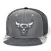 Mitchell & Ness Chicago Bulls Day 5 Grey Snapback Cap Kappe Basecap view 1