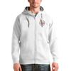 Antigua Men's White Pittsburgh Steelers Victory Full-Zip Hoodie view 1