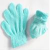 BaiX Toddler Boys and Girls Winter Knitted Writing Gloves, 1-3 Years Old (Sky Blue) view 3