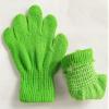 BaiX Toddler Boys and Girls Winter Knitted Writing Gloves, 1-3 Years Old (Green) view 3