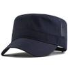 XXL 62-65 cm Flat Top Style Army Cap,Oversize Quick-Drying Breathable Mesh Hat (Navy) view 1