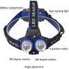 zhanghong Headlamp Rechargeable Flashlight, USB Rechargeable Led Headlamp, Multiple Function Super Bright Head Lamp Flashlight view 3