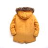 EISHOW Baby Boys' Winter Jackets Down Coats Toddler Faux Fur Hooded Overcoat Dress Warm Cotton Lined Thick Trench Outerwear (Yellow,8-9T,8 Years,9 Years) view 2