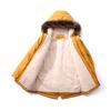 EISHOW Baby Boys' Winter Jackets Down Coats Toddler Faux Fur Hooded Overcoat Dress Warm Cotton Lined Thick Trench Outerwear (Yellow,18-24 Months,18 Months,24 Months) view 4