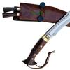 EGKH 15 Limbuwan Khukuri Traditional Knife Hand Forged Kukri Knife Handmade in Nepal High Carbon Steel Rosewood Handle view 2
