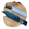 EGKH -12 Inches Custom Double Guard Handle Bowie Knife- Outdoor Hunting Survival Knife, Full Tang Hand Forged Knife- Handmade in Nepal. view 4