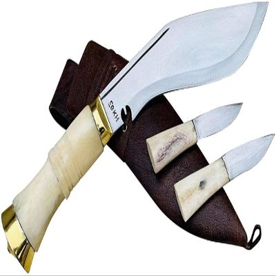 EGKH - Genuine Army kukri -8 inch authentic service no 1 bone handle khukuri. Handmade in Nepal
