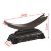 Jonoisax Crescent Shape Sword Stand Display Stand,Classical Hollow Carving,for Katana Wakizashi Tanto Samurai Sword Display,Crafts,Black,19cm*5.5cm*11cm view 2