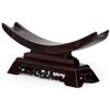 Jonoisax Crescent Shape Sword Stand Display Stand,Classical Hollow Carving,for Katana Wakizashi Tanto Samurai Sword Display,Crafts,Black,19cm*5.5cm*11cm view 3