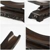 Jonoisax Crescent Shape Sword Stand Display Stand,Classical Hollow Carving,for Katana Wakizashi Tanto Samurai Sword Display,Crafts,Black,19cm*5.5cm*11cm view 4