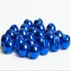 Blue Wing Olive Slotted Tungsten Beads for Fly Tying- 100 Pack (Metallic Blue, 2.8 mm (7/64")) view 1
