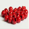 Blue Wing Olive Slotted Tungsten Beads for Fly Tying- 100 Pack (Blood Red, 3.2 mm (1/8")) view 1