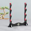 Jonoisax Sword Holder Chinese Gossip Sword Stand,Red Velvet Protect Sword Rack Katana Genji Japanese Samurai Blade,4 Tier view 3