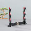 Jonoisax Sword Holder - Red Velvet Sword Rack Chinese Sword Stand Yin and Yang Pisces Totem,Sword Stand Katana Holder Dispaly,3 Tier view 3
