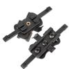 Outdoor Sports Airsoft Gear Helmet Accessory Tactical Fast Helmet Wing Rail Mount Adapter Helmet Contour Adapter Helmet Side Rail Guide Bracket - Black view 2