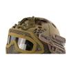 Outdoor Airsoft Shooting Head Protection Gear Adjustable Head Locking Strap Suspension System PJ Fast Tactical Helmet with Mask with Goggles - Typhoon view 4