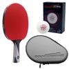 Counterstrike Rally Bandit Ping Pong Paddle Set | 6 Balls | Hard Protective Case | Professional Table Tennis Paddle | ITTF Approved | (Silver Paddle Hard Case) view 1