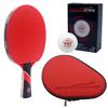 Counterstrike Red Widow Ping Pong Paddle, 6 Balls, & Hard Protective Case | Professional Ping Pong Paddle | Professional Table Tennis Paddle | ITTF Approved (Red Paddle Hard Case) view 1