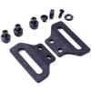 [1 Pair] HolsterSmith MM Wings - Holster Belt Loops - (Fits Belts up to 1.75 Inches) - (with Mounting Hardware) - Black - USA Made - Kydex & Leather Holster Making view 3