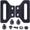[1 Pair] HolsterSmith MM Wings - Holster Belt Loops - (Fits Belts up to 1.50 Inches) - (with Mounting Hardware) - Black - USA Made - Kydex & Leather Holster Making