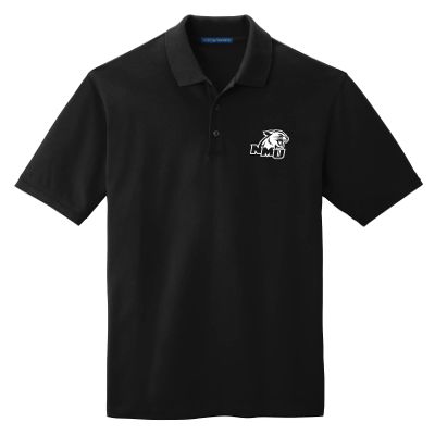 J2 Sport Northern Michigan Mens Adult Polo  NCAA Collegiate Short Sleeve Polo Shirt Black