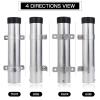 AMYSPORTS Steel Wall Rod Mount Fishing Stainless Marine Side Boat Pole Holders Kayak Saltwater Freshwater 4Pcs view 3