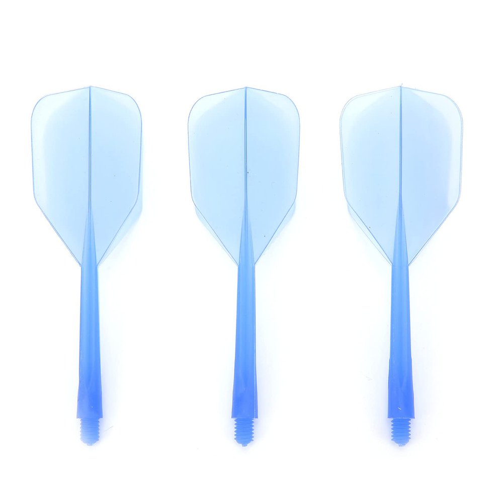 SPYMINNPOO 3 Pcs Darts Shaft and Flights, ABS Integrated Transparent Darts Shaft &Flight Combo Standard Flights Anti Break