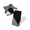 Hedmy Kids Girls Two Piece Athletic Outfit Crop Tops with Booty Shorts for Gymnastic Dance Sports Swimsuit Grey 12 Years view 4