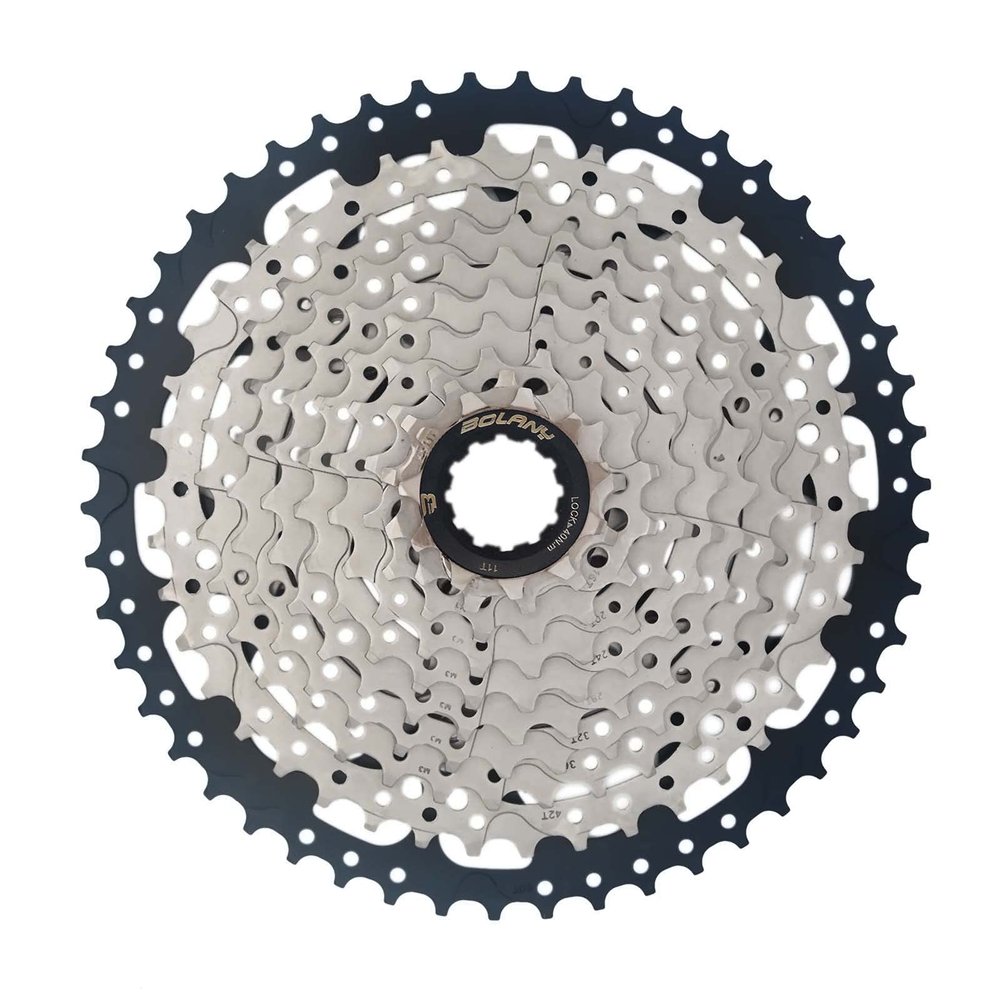 10Speed 11-50T MTB Bike Cassettes Gear Mountain Bicycle Freewheel Bike Sprockets for sram shimano HG hub accessories (10S 11-50T Black)