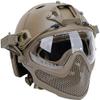 Tactical Airsoft PJ Helmet F22, A Full-Face Protective Helmet with Detachable Mask and Goggles, Outdoor Riding Helmets Such As CS Games. view 2