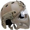 Tactical Airsoft PJ Helmet F22, A Full-Face Protective Helmet with Detachable Mask and Goggles, Outdoor Riding Helmets Such As CS Games. view 3
