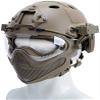 Tactical Airsoft PJ Helmet F22, A Full-Face Protective Helmet with Detachable Mask and Goggles, Outdoor Riding Helmets Such As CS Games. view 4