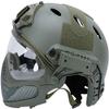 Tactical Airsoft PJ Helmet F22, A Full-Face Protective Helmet with Detachable Mask and Goggles, Outdoor Riding Helmets Such As CS Games. view 2