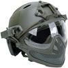 Tactical Airsoft PJ Helmet F22, A Full-Face Protective Helmet with Detachable Mask and Goggles, Outdoor Riding Helmets Such As CS Games. view 3