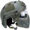 Tactical Airsoft PJ Helmet F22, A Full-Face Protective Helmet with Detachable Mask and Goggles, Outdoor Riding Helmets Such As CS Games. view 4
