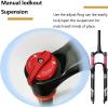 LYYCX Air Mountain Bike Front Fork 26 27.5 29 Inch, 140 Travel 9mm QR Rebound Adjust 1-1/8 Straight Tube/Tapered Tube Disc Brake Suspension Forks(Straight Manual,27.5 inches) view 4