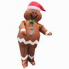 DeHasion Christmas Inflatable Gingerbread Man Costume Party Blow-up Suit for Adult Christmas Decor/Parade (Gingerbread Man) view 2