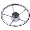 XMEIFEI PARTS Boat Accessories Marine 5 Spoke Stainless Steel Steer Wheel Mirror Polished Marine for Boat Yacht 15.5" view 1