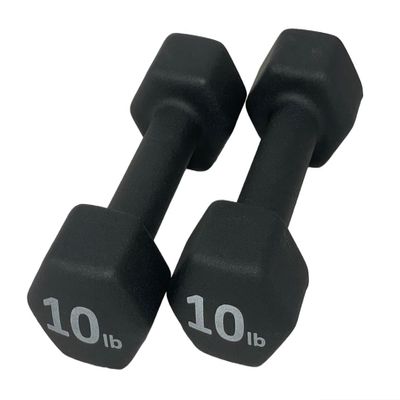 Rainforest Basics Neoprene Coated Dumbbell Hand Weight Set (10-Pound, Set of 2)