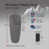 Litume All Season Sleeping Bag Liner Adds Up to 27F, Lightweight Mummy Sleeping Sack for Backpacking, Camping, Traveling with Drawstring Hood and Stuff Sack (with Zipper) view 2