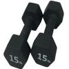Rainforest Basics Neoprene Coated Dumbbell Hand Weight Set (15-Pound, Set of 2) view 1