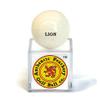Authentic Feathery Lion Golf Ball in Acrylic case view 1